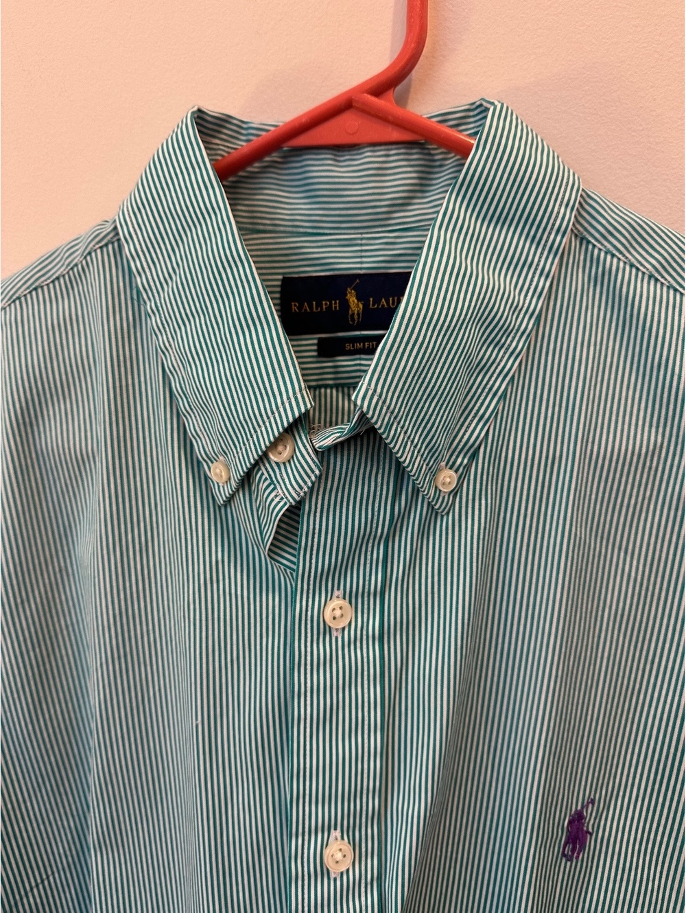 TWO RALPH LAUREN LONG SLEEVE LARGE SLIM FIT BUTTON DOWNS - Picture 5 of 7